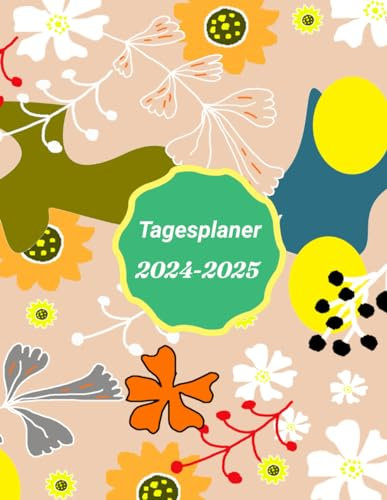 Tagesplaner Eine Seite pro Tag: 374 Seiten | A4 | Tag mit Zeiteinteilung | 365 Tage | Deutsch