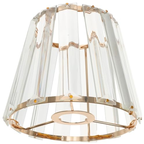 Angoily Abat-Jour En Verre Transparent E14 Abat-Jour De Remplacement Moderne Pour Lampe De Table Couvercle De Lampe Pour Salon Chambre Bureau 14.00 X 14.00 X 12.00 cm