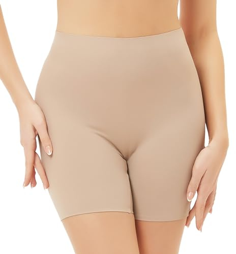 Prontiaduscire Pantalones Cortos Mujer Culotte Fajas Reductora Shorts Abdomen Control Body Moldeador Shaper - 117R1 Beis S