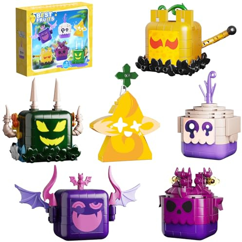 Fruits Toy Building Sets, Anime Game Toy Cute Building Kits Compatible with Lego, Ideal Birthday Party Present for Boys Girls Game Fans(494 Pieces)