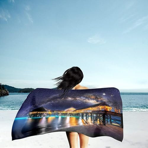 okoikfc 3D Strandtuch 150x200 cm Hawaii Badetuch Groß Hawaii Microfaser Handtücher Weich Schnell Trocknen Strandhandtuch Herren Frauen Badetücher, Strandtücher Strandlaken Handtuch A1574