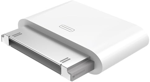 WORLDBOYU Micro USB Adapter with 30 pin Connector Charging Sync Connector Micro USB to 30-pin Dock Adapter Compatible with Early Model iPhones, iPads, and iPods