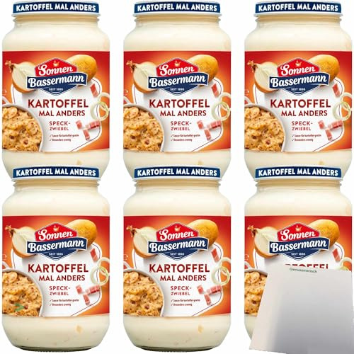 usy Bundle für Sonnen Bassermann Kartoffel mal anders Speck-Zwiebel 6er Pack (6x405g Glas) + usy Block