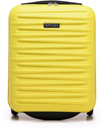 WITTCHEN Skyspeed Line Valigia da cabina gratuita a bordo piccola Valigia rigida in ABS Maniglia telescopica 2 ruote gamba inferiore Verde Ryanair/ITA Airways/Wizz Air/Volotea/Vueling