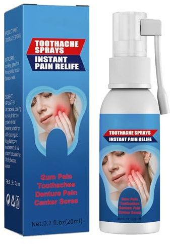 Spray de Soulagement de la Douleur Dentaire,Mal de Dents Gomme Douleur Spray,Spray Oral Portable Mal De Dents,Sprays de Soulagement des Maux de Dents,Spray de Remèdes pour les Dents et les Gencive