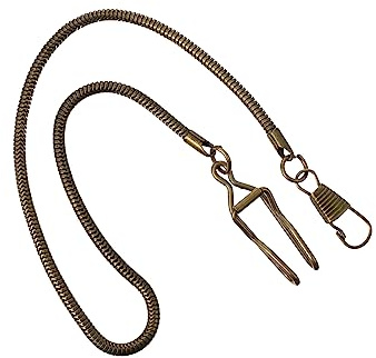 BESPORTBLE Uhrenkette für Taschenuhr 37cm Metallkette mit Metallschnalle Vintage Retro für Freizeit und Formelle Kleidung