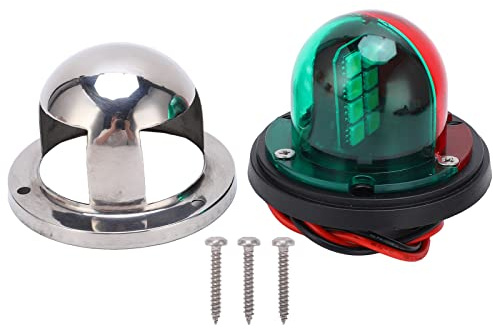 Tomotato 12v Boat LED Navigation claire rouge vert bateau lumières marines lampe de signal de voile pour navires yachts ponton et petits bateaux