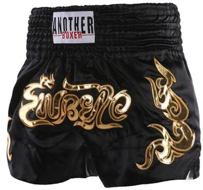 Freebily Fille Garçon Short De Boxe Muay Thai Kick Boxing Ado Enfant Trunks Short De Sport MMA Taille Élastique Noir 8-12 Ans