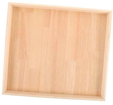 TOYANDONA Boys and Girls Wooden Tray Sandbox for Toddlers Montessori Tray Storage Container for Bedroom Outdoor Toy Box Sandbox Lid