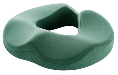 WAGJIA Ergonomique Coussin Anti Escarres Fessier Soulagement des Douleurs Au Coccyx Coussin pour Fauteuil Roulant Mousse à Mémoire De Forme Respirant Coussin Fauteuil Roulant(Vert)