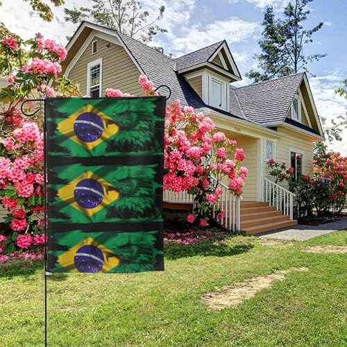 Bandiera Aquila del Brasile bifacciale 28x40 pollici decorazione per esterni