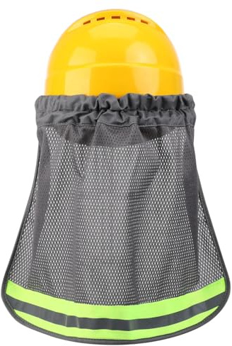 HONITANO Protector Solar de Malla Reflectante para Casco de Visera Transpirable y de Cuello para Sombra UV Accesorio Ligero y Ventilado para