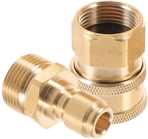 LIFKOME Copper Quick Connect Hose Fitting for Garden Hoses and Pressure Washers High Pressure Water Connector with Easy Release for Fast Attachment and Reliable Outdoor Use