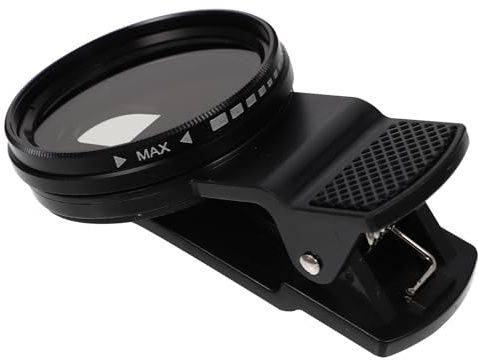 Tofficu Set Filtri Fotocamera Telefono 37mm Clip, Filtro Nd2-400 Regolabile per Smartphone, Accessorio Leggero e Portatile per Foto Nitide e Definite