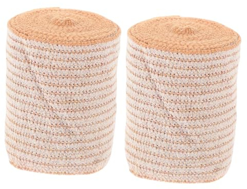 SOIMISS 2 rouleaux Bandage Élastique Respirant Bande de Contention Athlétique Protection Confortable pour Cheville Poignet et Genou Bande Extensible et Fixation Souple
