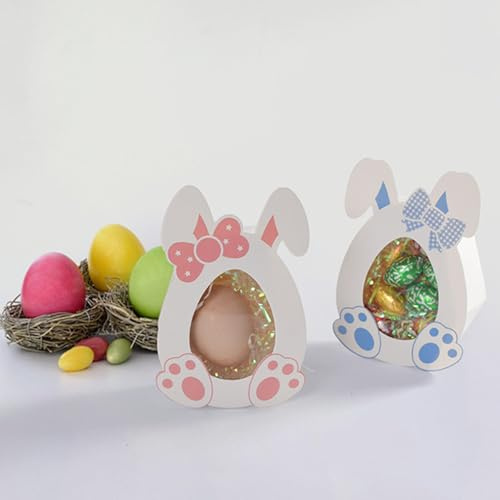 Geschenkboxen Süßigkeiten Ostern, 20 Stück Papier Osterdeko Geschenkboxen zum Befüllen, Ostern Verpackung Süßigkeiten Schokolade Box, Osterhasen Ostereier Geschenkbox für Basteln Ostergeschenke (Ei)