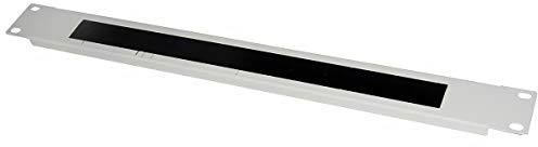 Panel de protección color gris 1U con cepillo para armarios RACK 19