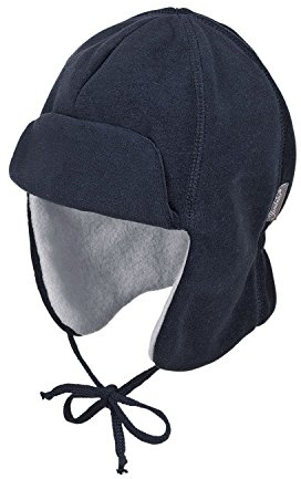 Sterntaler - Jungen Mütze Fliegermütze gefüttert zum Binden, blau - 4611850, Größe 47