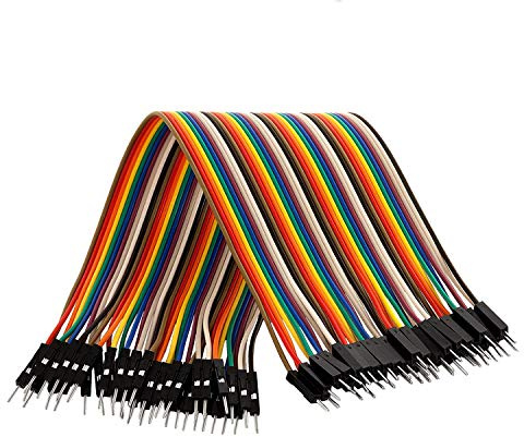 AZDelivery Jumper Wire Cavalier Câble M2M pour Microcontrôleur Breadboard – 3 en 1 Multicouleur Wire Compatible avec Arduino et Raspberry Pi incluant Un E-Book!