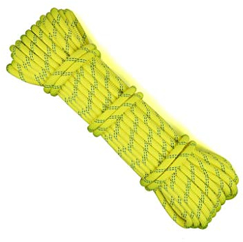 ZHWNGXO Outdoor Kletterseil 11mm, High Strength Inner Core Camping Seil Weiche niedriger Reibungskoeffizient (Size : 90m)