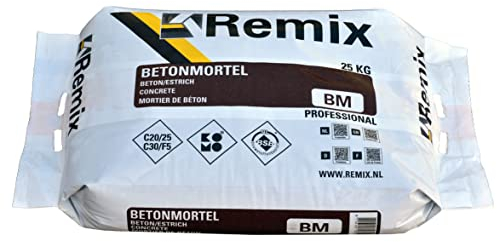 Remix Beton/Estrich 0/8mm - ein hydraulisch erhärtender zementärer Trockenbeton C20/25 | 25 kg/PE-Sack