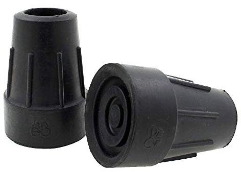Ossenberg - 2 Stück Strapazierfähige Gummifuß 19mm für Krücken Gehstöcke