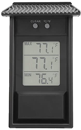 Digital Thermometer, Outdoor Waterproof Temperature Tester Gauge with Good Durability and Stability for Garden Greenhouse