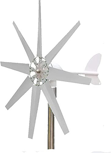 8000W Windturbinen Generator, Windgenerator mit Laderegler Windmühle Energie Turbinen 8 Blatt Windturbine Energiegeneratoren für Zuhause Streetlight Outdoor Stromerzeugung (24V)