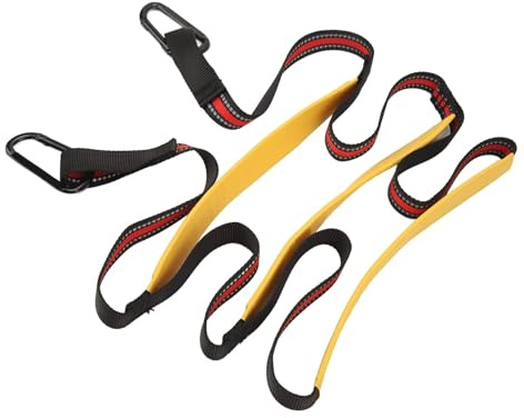 SPYMINNPOO Boots Strickleiter, 3 Stufen Bootsleiter für Boote, Angelseil, Nylon, Leichte, Abnehmbare, rutschfeste Verlängerungsstrickleiter