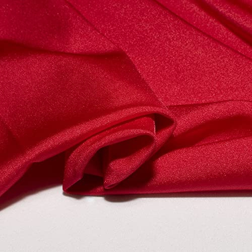 Lycra vendita al metro, tessuto lycra lucida elasticizzata per indumenti sportivi, lycra al metraggio, lingerie e costumi da bagno 251 ROSSO