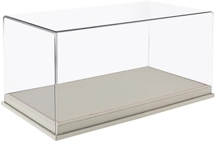 Amagogo 1/64 Druckguss Modellauto Vitrine mit Abdeckung, Garage Vitrine für Spielzeugautos, Sammler Geschenke, weiß