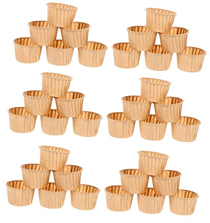 Cabilock Moldes De Papel Para Pasteles Envoltorios Para Muffins y Cupcakes 100 Unids/set Anti-grasa