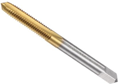 CoCud Gerade Nut Gewindebohrer M6 x 1 Gewindegröße Linksgewinde-Werkzeuge | Metrische, Titan-Kobalt-Hochgeschwindigkeitsstahl, für Aluminium Edelstahl Bronze Kunststoffe