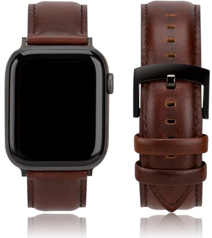 CORROPELLE Leder Uhrenarmbänder Kompatibel mit Apple Watch Armband 49mm 46mm 45mm 44mm 42mm 41mm 40mm 38mm, Eleganten Echte Leder Ersatz Armband für iWatch 11 10 9 8 7 6 5 4 3 2 1 Ultra3 2 1 SE3 2 1