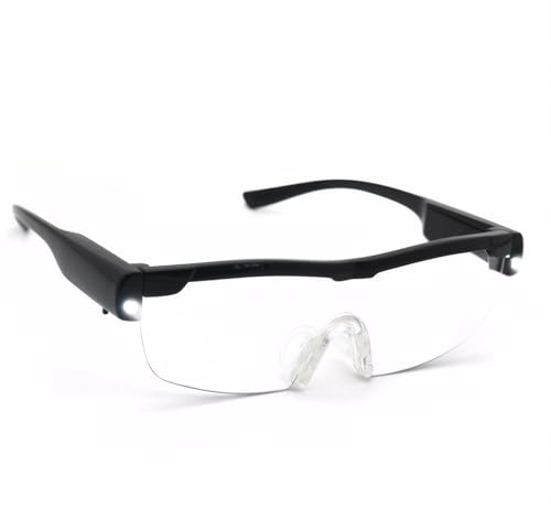 180% LED Magnifying Glass With Light - Rechargeable Hands Free Design for Reading, Close Work, Elderly and Visually Impaired