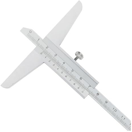 DAISHUJIE tiefenmesser Tiefensattelliefe Tiefenmessgerät Metall -Bremssattel Stahl Lineal Tiefenmesswerkzeuge Kaliber Messwerkzeug 150 200 300 mm(Depth Caliper 0-150)