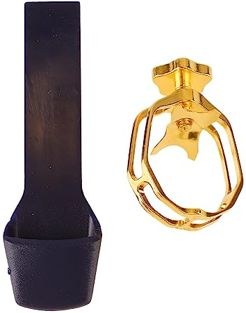 Legatura e Set di Cappucci di Sassofono in Metallo Alto, Legatura del Bocchino Sax, Parti di Sostituzione della Clip, Progettate per Mantenere il Sassofono, Utilizzato per
