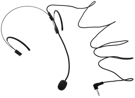 HEMOTON Kabelgebundenes Headset Mikrofon für Präsentationen und Unterricht | Leicht, Tragbar, mit Fortschrittlicher Mikrofontechnik, Schwarzes Kopfmodell für Lehrer und Reiseleiter