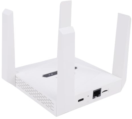 Zunate Punto de Acceso Móvil 4G LTE, Router WiFi 6 de 300Mbps con 4 Antenas FDD/TDD Conecta hasta 16 Dispositivos Módem 4G con Ranura para Tarjeta Nano Sim y Puerto Ethernet para