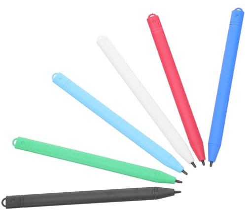 BRIGHTFUFU Set 6 Penne da Disegno LCD Colorate per Penna per Tavoletta Grafica Leggera e Liscia Accessorio per Lavagna LCD per Scrittura e Gioco Creativo