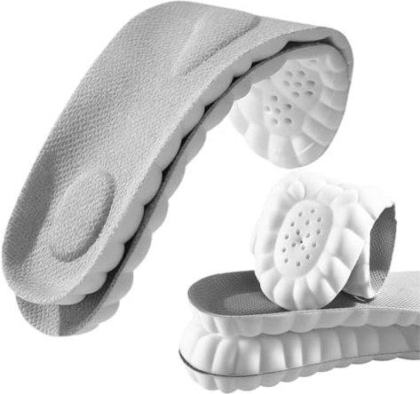Solette in Memory Foam con Supporto per l'Arco Plantare, Inserti per Scarpe da Ginnastica, Traspiranti e Ammortizzanti, Comode per Ammortizzazione (47-48)