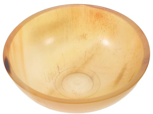 COLLBATH Handgjord Oxhorn Gua Sha Massageverktyg med Löddra Blandningsskål Multifunktionell Muskelskrapa och Självmassageverktyg för Ansikte och Ben Resvänlig och Lättanvänd
