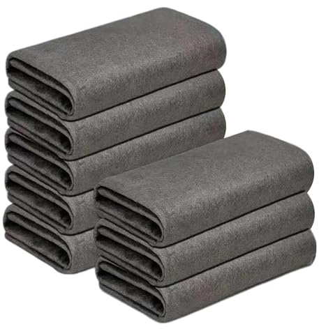 8 Pcs Thickened Magic Cleaning Cloth - Magic Cloths for Cleaning Glass, Reusable Microfiber Cleaning Cloth for Windows, Mirrors, Cars and Bathroom, Streak Free Absorbent Cleaning Rags (30 x 30cm)