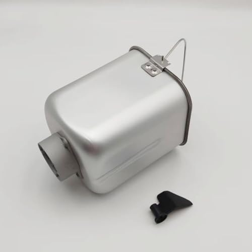 Helilyco Padella per macchina per il pane con paletta per impastare, parte di ricambio per secchio per la macchina del pane in lega di alluminio, 14,5 x 14,5 x 19,5 cm, nero
