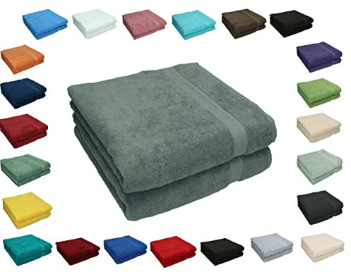 Betz Premium Juego de 2 Piezas de Toallas de Sauna 100% algodón XXL Toalla de baño 70x200 cm - Blanco