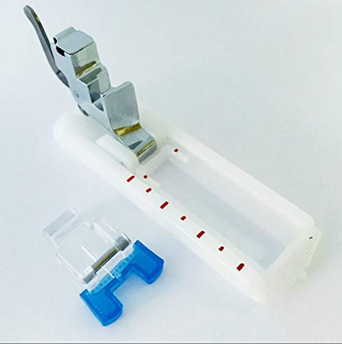 Knopfannäh- und Knopfloch Nähfuß Meßschiene + Nähfußhalter für W6 Nähmaschinen