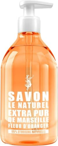 Savon le Naturel Seife Marseille mit Orangenblüte, 500 ml (1er Pack)