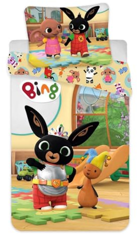 Jerry Fabrics Bunny Bing Children's Bed Linen Set, 2020 052, 100 x 135 + 40 x 60 cm