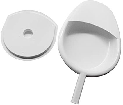 oshhni Bassin de lit pour patient alité Bassins de lit robustes pour femmes faciles à nettoyer pour femmes et hommes Dispositif d'urgence pour bassin de lit