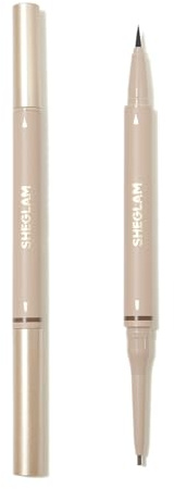 SHEGLAM Dual-Sided Eyebrow Pencils Cream Waterproof Long Lasting Eye brow Pen Makeup - Taupe